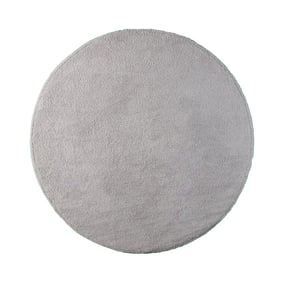 Weicher runder Teppich – Teddy Grau - product