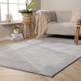 Waschbarer Teppich - Clean Hellgrau