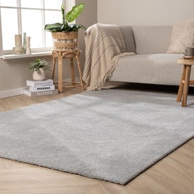 Waschbarer Teppich - Clean Hellgrau