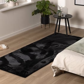 Flauschiger Läufer - Cozy Schwarz