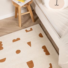 Teppich Kinderzimmer - Lux Geo Terra Weiß - product