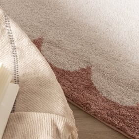 Waschbarer Teppich - Myrre Rosa Weiß - product