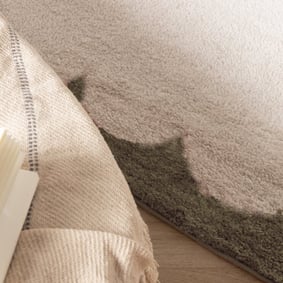 Waschbarer Teppich - Myrre Grün Weiß - product