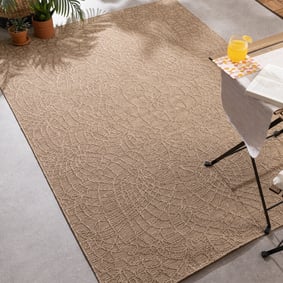 In- & Outdoor Teppich - Dunes Mandala Braun