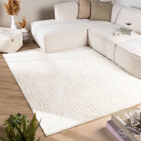 Skandinavischer Teppich - Lova Maze Creme
