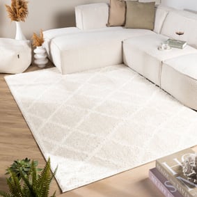 Teppich Skandinavisch - Lova Lines Creme