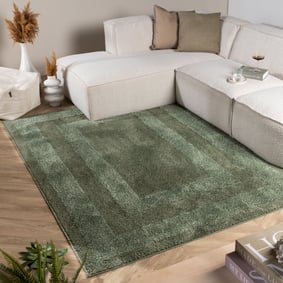 Teppich Skandinavisch - Lova Border Grün
