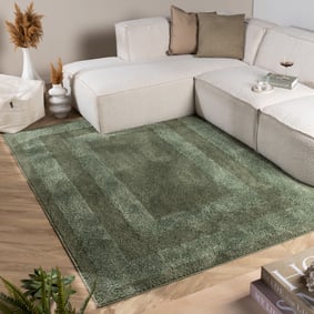 Teppich Skandinavisch - Lova Border Grün