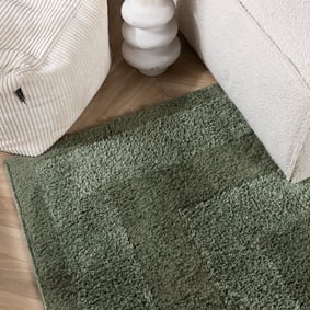 Teppich Skandinavisch - Lova Border Grün - product