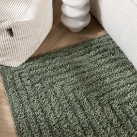 Teppich Skandinavisch - Lova Lines Grün - product