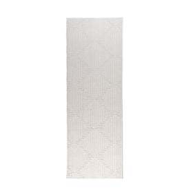 Teppich Läufer - Hidde 3D Lines Weiß - sfeer