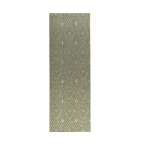 Teppich Läufer - Hidde 3D Diamond Grün - sfeer