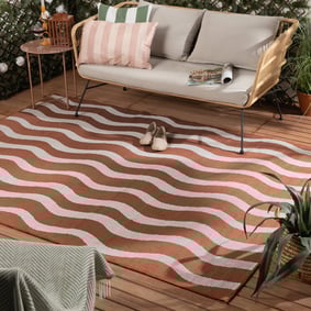 In- & Outdoor Teppich - Summer Waves Terracotta