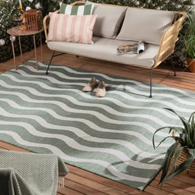 In- & Outdoor Teppich - Summer Waves Grün