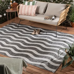 In- & Outdoor Teppich - Summer Waves Grau