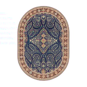 Vintage Gartenteppich Oval - Santo Flora Blau - product