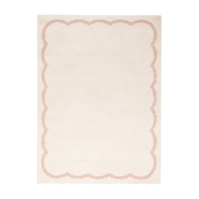 Waschbarer Teppich - Myrre Weiß Rosa - product