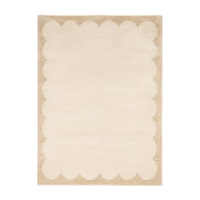 Waschbarer Teppich - Myrre Beige Weiß - product