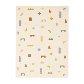 Teppich Kinderzimmer - Lux Geo Bunt Creme - product