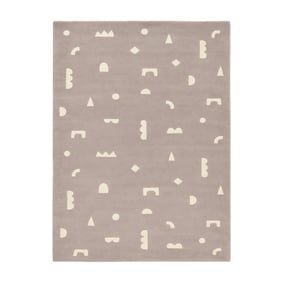 Teppich Kinderzimmer - Lux Geo Silber - product