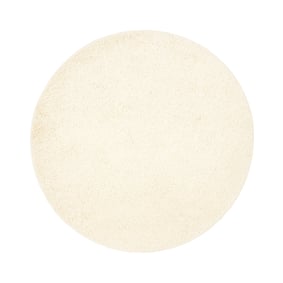 Einfarbiger Teppich Rund - Wish Creme - sfeer