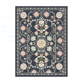 Teppich Vintage - Bibi Medaillon Blau - product