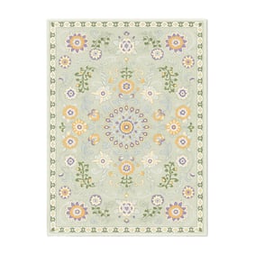 Teppich Vintage - Bibi Medaillon Grün Mint - product