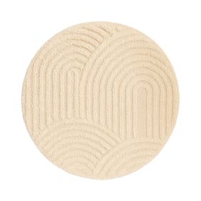 Teppich Skandinavisch Rund - Lova Arches Beige - product