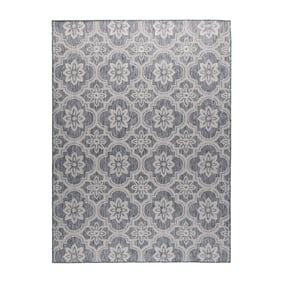 In- & Outdoor Teppich - Rio Flower Blau - product