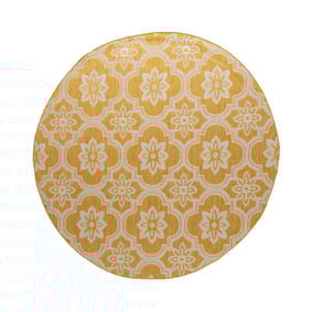 In- & Outdoor Teppich Rund - Rio Flower Gelb - product