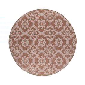 In- & Outdoor Teppich Rund - Rio Flower Rosa - product