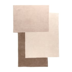 Wollteppich Abstrakt - Jules Creme Taupe - sfeer