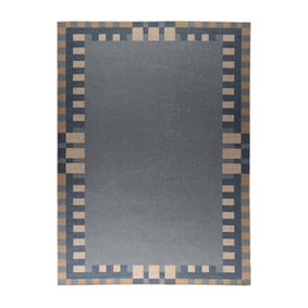 In- & Outdoor Jute Teppich - Mambo Blox Blau - product