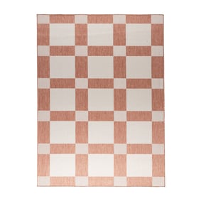 Geometrischer Outdoor Teppich - Faro Blocks Rosa - product