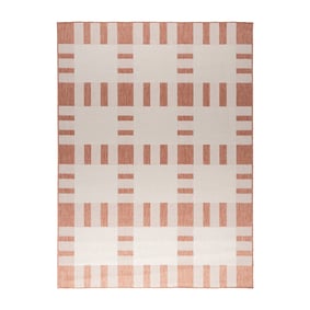 Geometrischer Outdoor Teppich - Faro Tiles Rosa - product