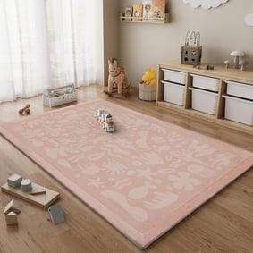 Waschbare Spielmatte Baby - Flo Rosa