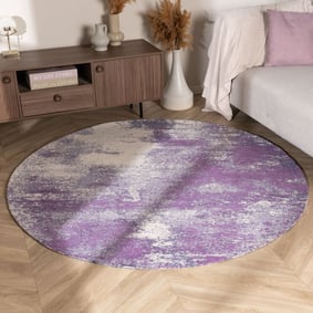 Teppich Abstrakt Rund - Candice Lila