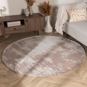 Teppich Abstrakt Rund - Candice Taupe
