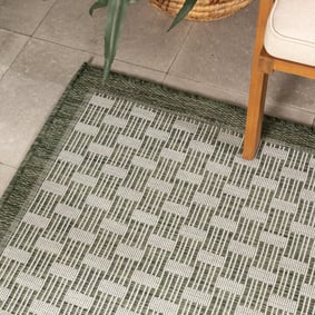 Garten Teppich - Nusa Loom Grün Creme - product
