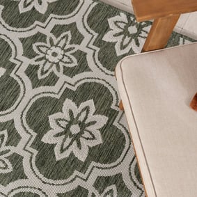 In- & Outdoor Teppich - Rio Flower Grün - product
