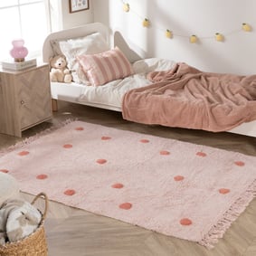 Teppich Kinderzimmer - Lou Dots Rosa