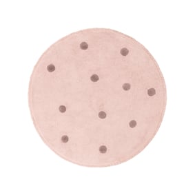 Teppich Kinderzimmer Rund - Lou Dots Lila - sfeer