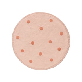 Teppich Kinderzimmer Rund - Lou Dots Rosa - product