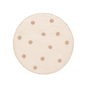 Teppich Kinderzimmer Rund - Lou Dots Taupe - product