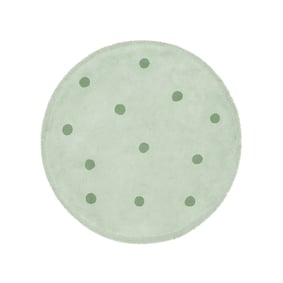 Teppich Kinderzimmer Rund - Lou Dots Grün - product