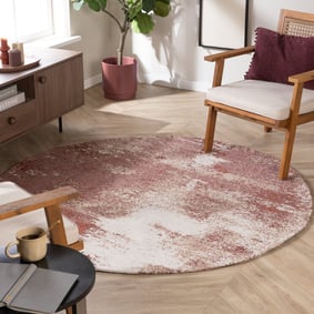 Teppich Abstrakt Rund - Candice Rosa