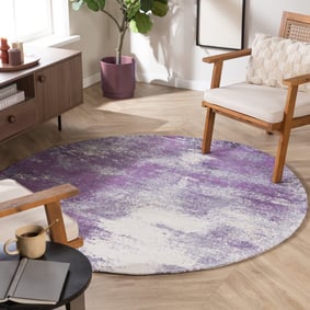 Teppich Abstrakt Rund - Candice Lila