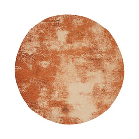 Teppich Abstrakt Rund - Candice Terracotta - sfeer