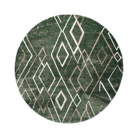 Berberteppich Rund - Blend Diamond Grün - product