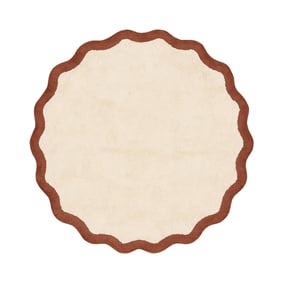 Waschbarer Teppich Rund - Hazy Braun Creme - sfeer